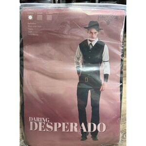 Hauntlook Daring Desperado Mens Cowboy Outlaw Costume Medium 5pc Set Halloween